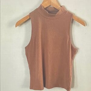 Old Navy Sleeveless Ribbed Tan Top